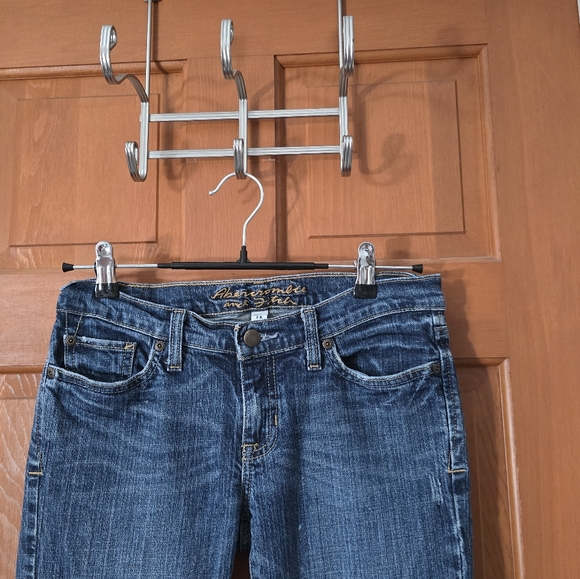 Abercrombie & Fitch Y2k Boho distressed jeans sz 2 - Picture 3 of 6